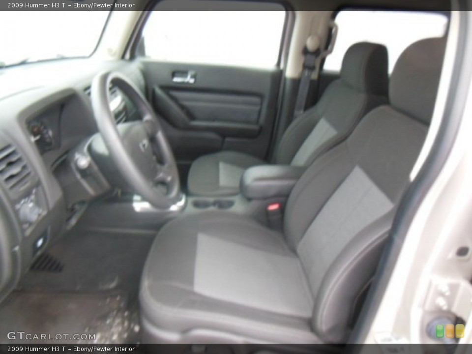Ebony/Pewter Interior Front Seat for the 2009 Hummer H3 T #76391433