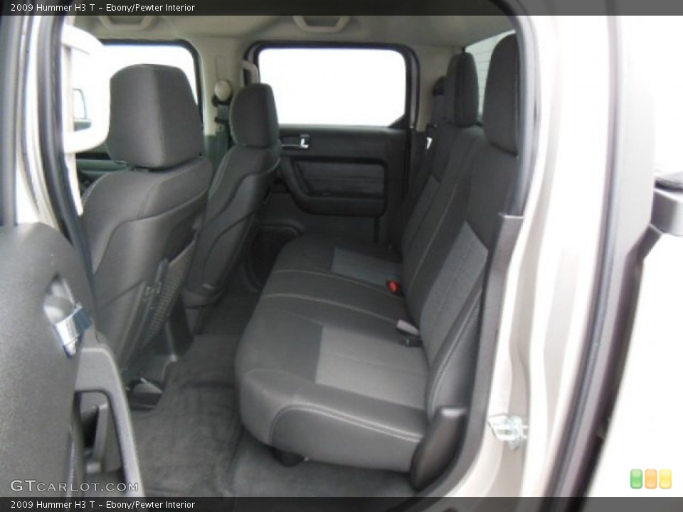 Ebony/Pewter Interior Rear Seat for the 2009 Hummer H3 T #76391457