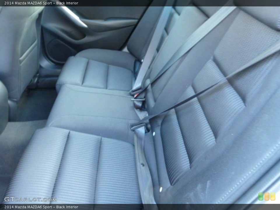 Black Interior Rear Seat for the 2014 Mazda MAZDA6 Sport #76391658