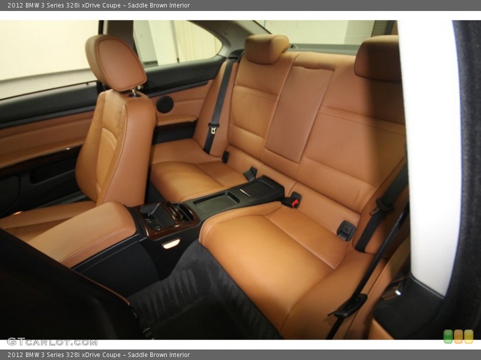 Saddle Brown Interior Rear Seat for the 2012 BMW 3 Series 328i xDrive Coupe #76391688