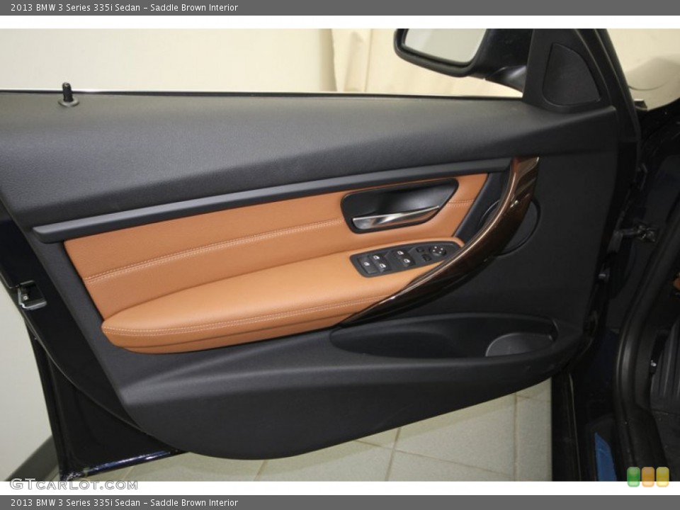 Saddle Brown Interior Door Panel for the 2013 BMW 3 Series 335i Sedan #76393011