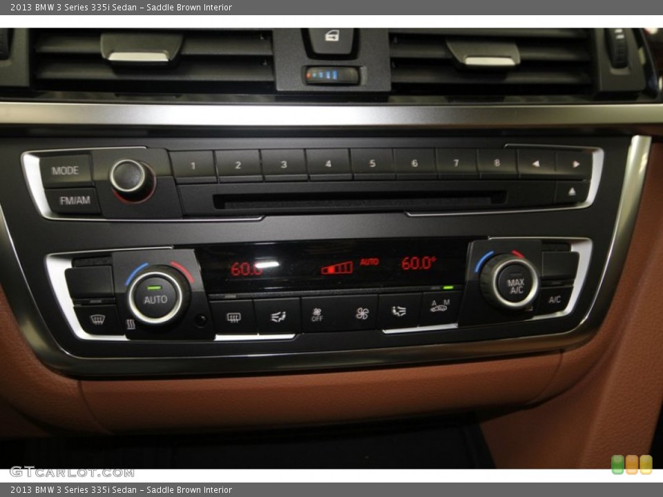 Saddle Brown Interior Controls for the 2013 BMW 3 Series 335i Sedan #76393068
