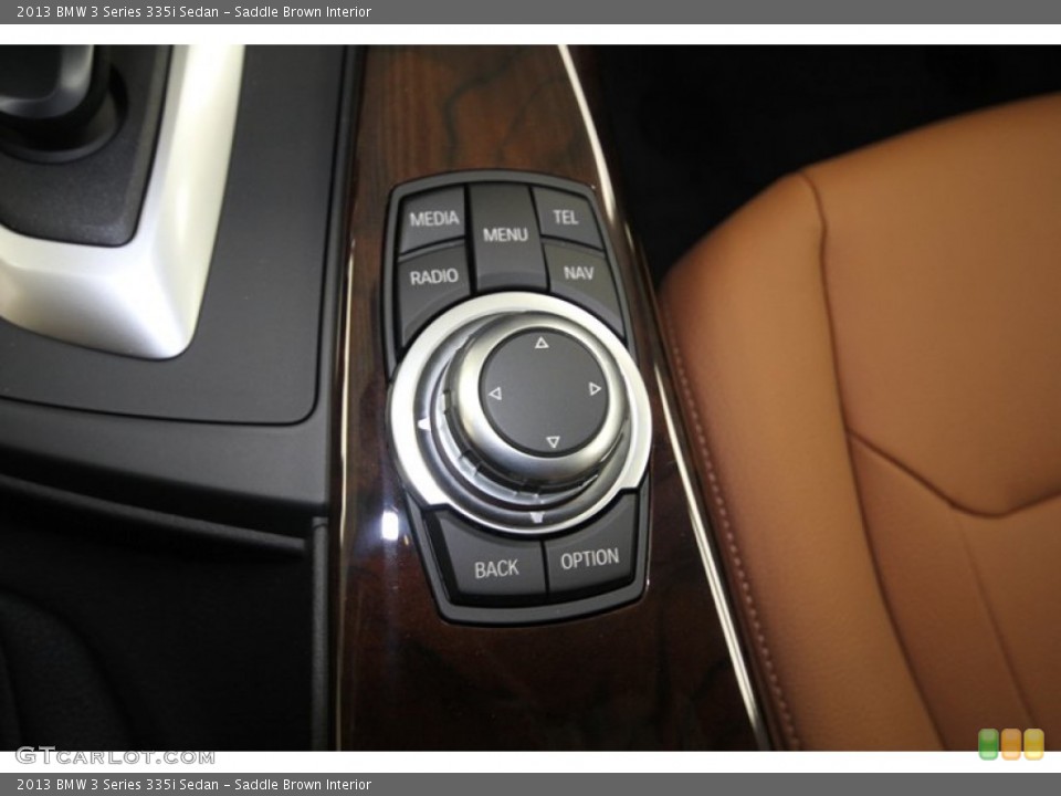 Saddle Brown Interior Controls for the 2013 BMW 3 Series 335i Sedan #76393104