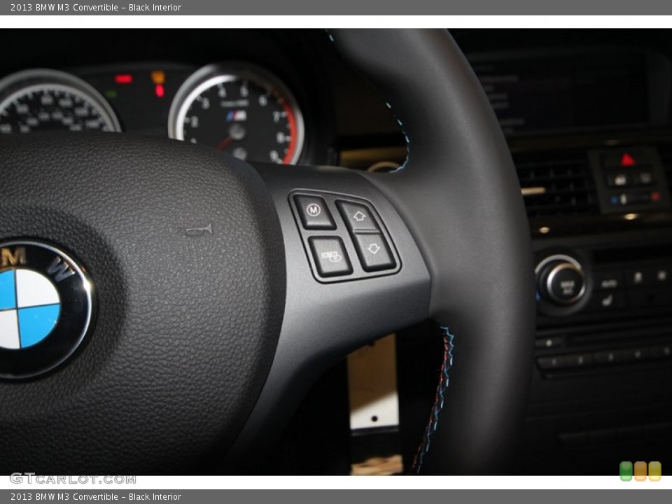 Black Interior Controls for the 2013 BMW M3 Convertible #76393695