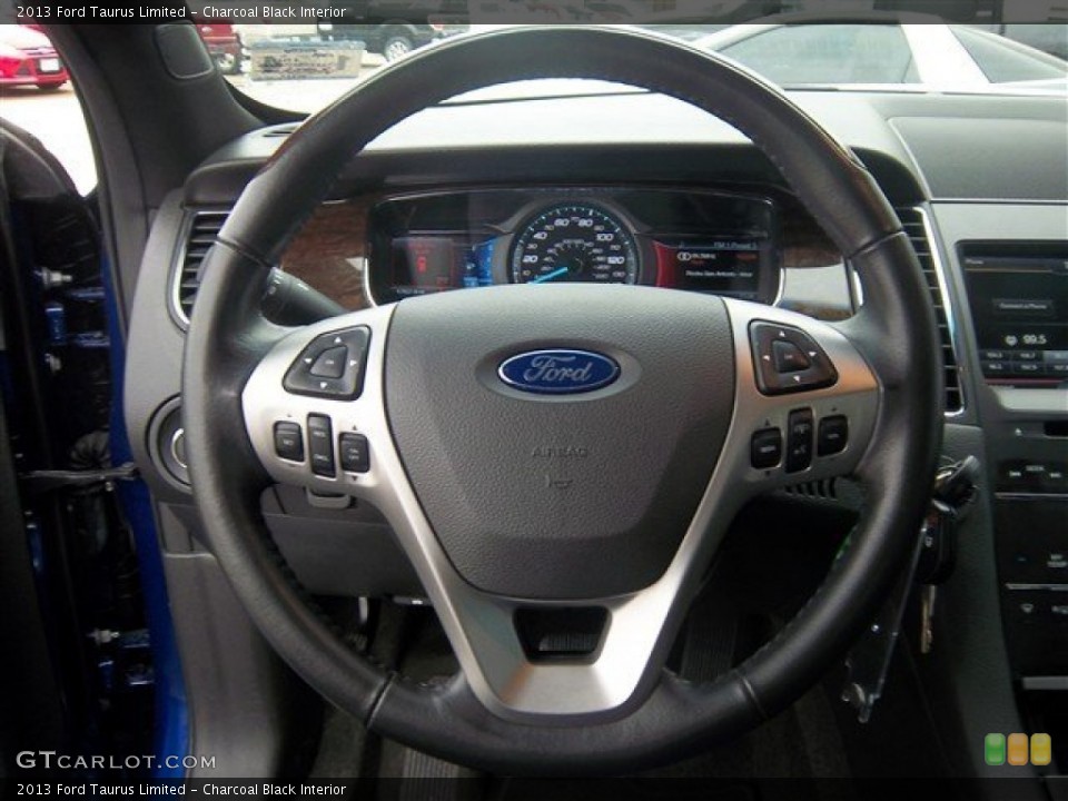 Charcoal Black Interior Steering Wheel for the 2013 Ford Taurus Limited #76394943