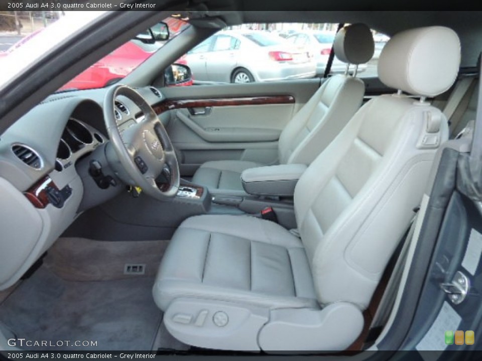 Grey Interior Front Seat for the 2005 Audi A4 3.0 quattro Cabriolet #76396291