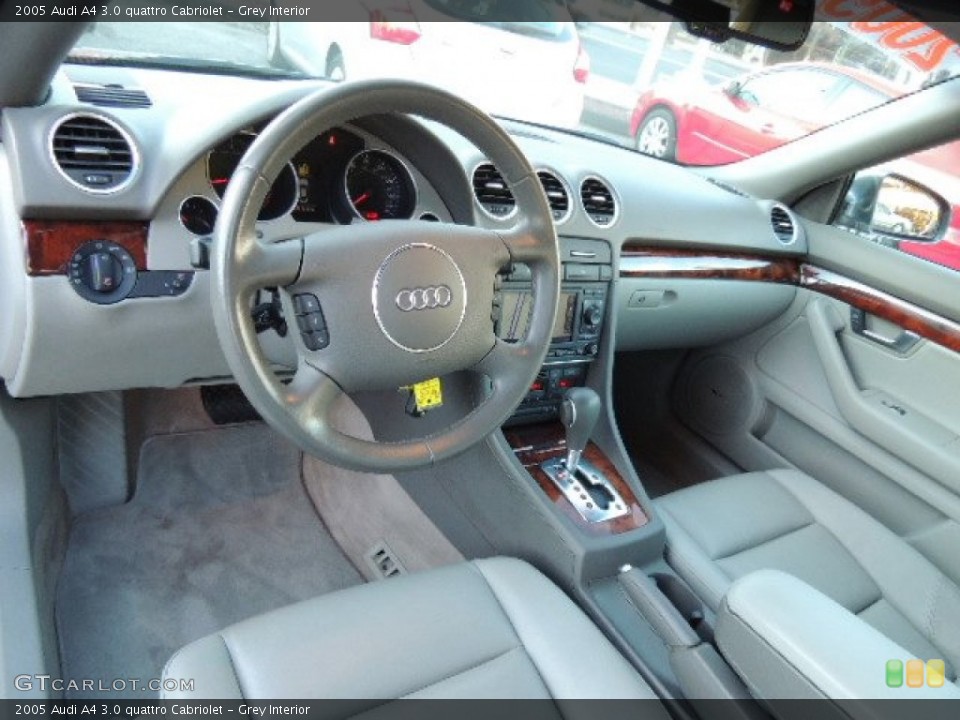 Grey Interior Prime Interior for the 2005 Audi A4 3.0 quattro Cabriolet #76396305