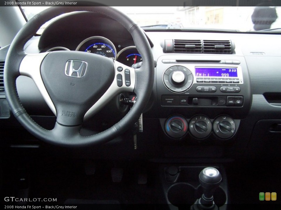 Black/Grey Interior Dashboard for the 2008 Honda Fit Sport #76397094