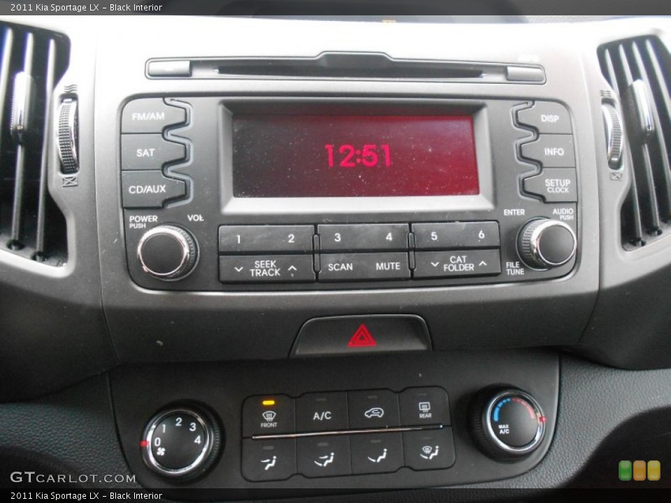 Black Interior Audio System for the 2011 Kia Sportage LX #76397637