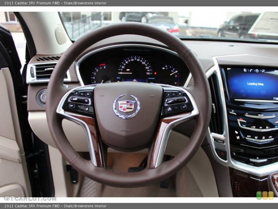 Shale/Brownstone Interior Steering Wheel for the 2013 Cadillac SRX Premium FWD #76398387