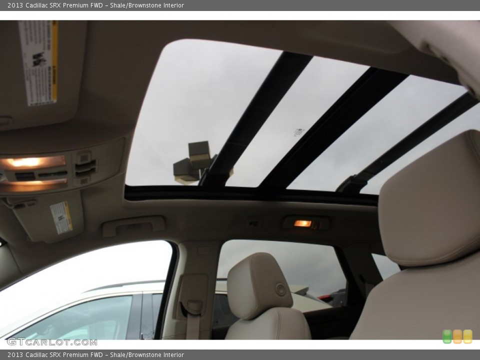 Shale/Brownstone Interior Sunroof for the 2013 Cadillac SRX Premium FWD #76398567