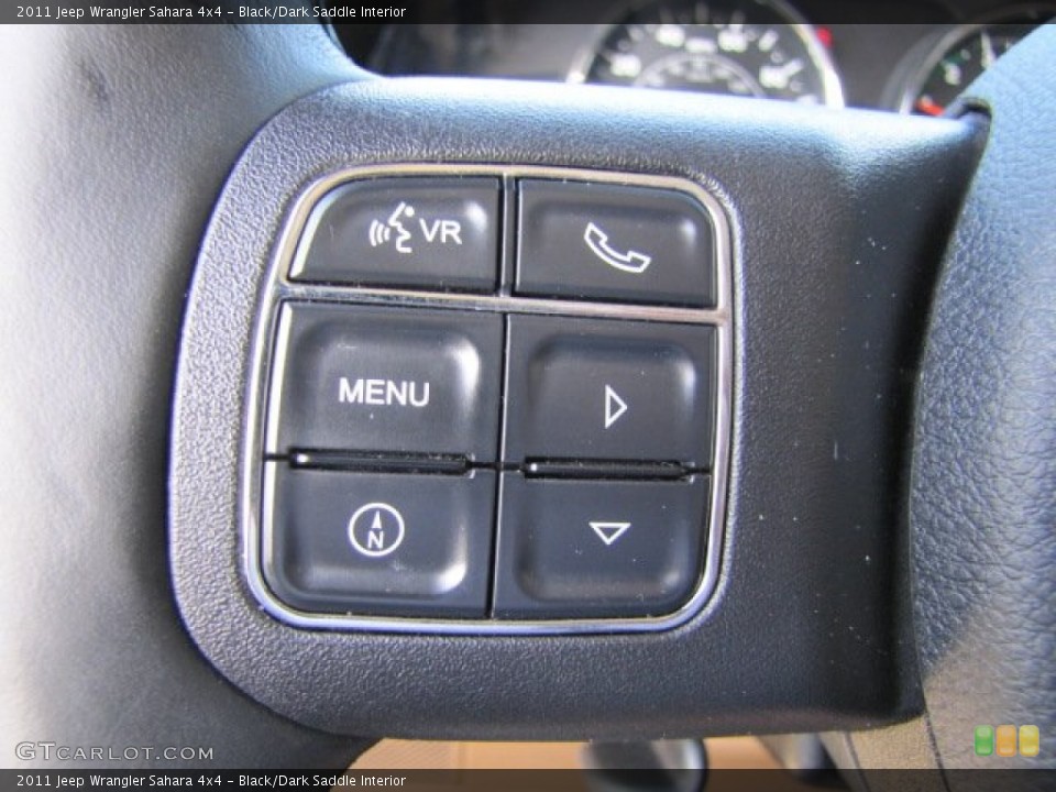 Black/Dark Saddle Interior Controls for the 2011 Jeep Wrangler Sahara 4x4 #76398582