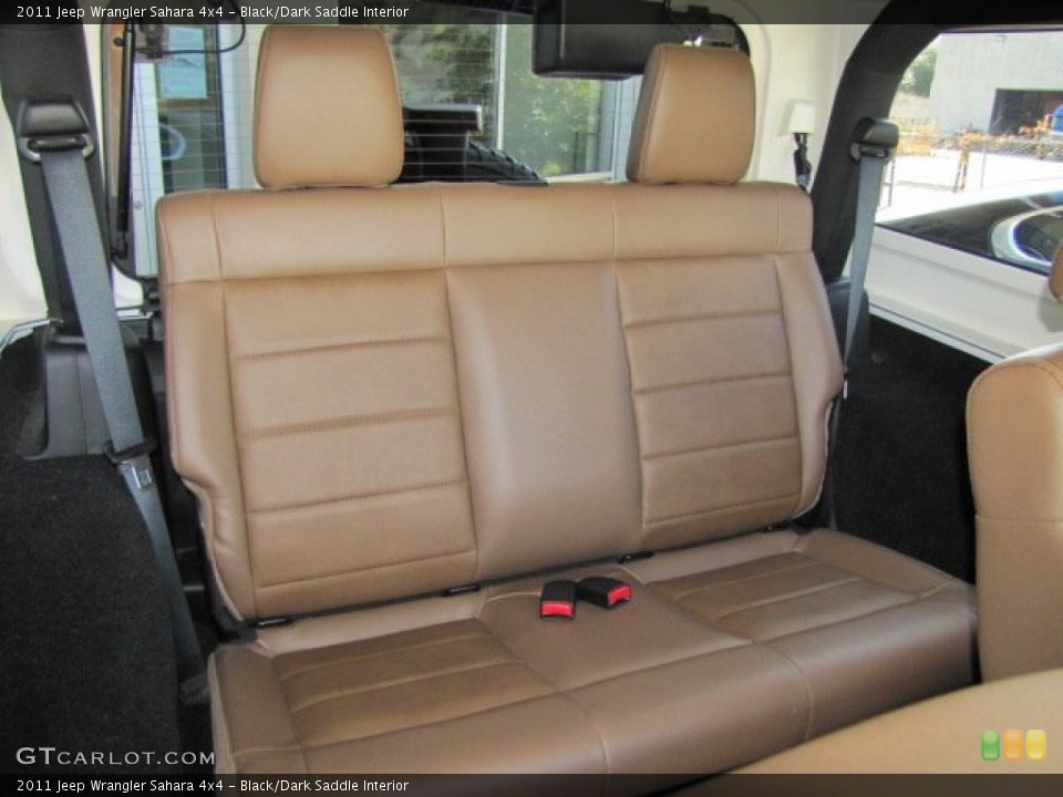 Black/Dark Saddle Interior Rear Seat for the 2011 Jeep Wrangler Sahara 4x4 #76398768