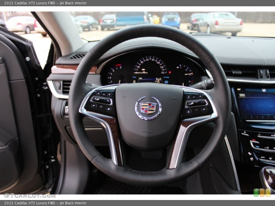 Jet Black Interior Steering Wheel for the 2013 Cadillac XTS Luxury FWD #76398812