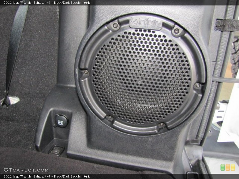 Black/Dark Saddle Interior Audio System for the 2011 Jeep Wrangler Sahara 4x4 #76398821