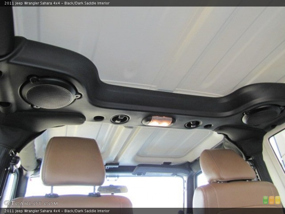 Black/Dark Saddle Interior Audio System for the 2011 Jeep Wrangler Sahara 4x4 #76398867