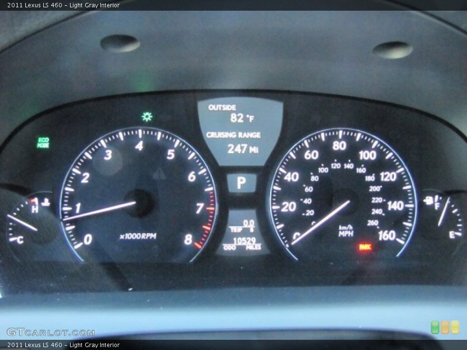 Light Gray Interior Gauges for the 2011 Lexus LS 460 #76399465