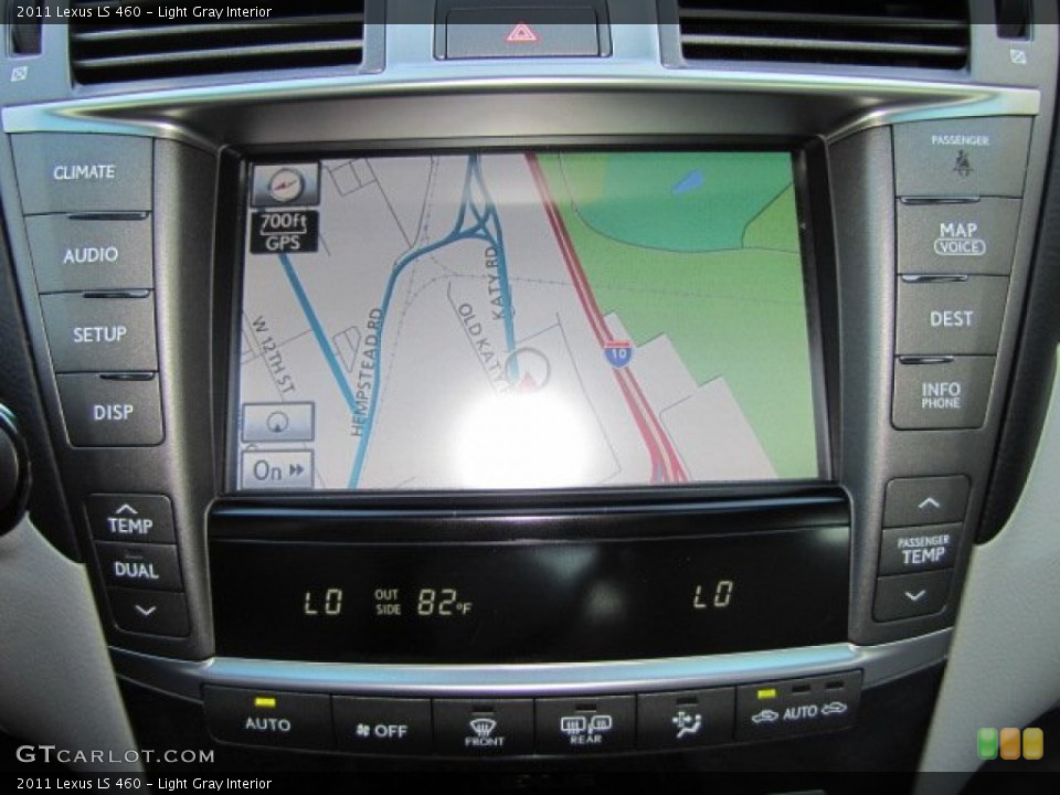 Light Gray Interior Navigation for the 2011 Lexus LS 460 #76399513