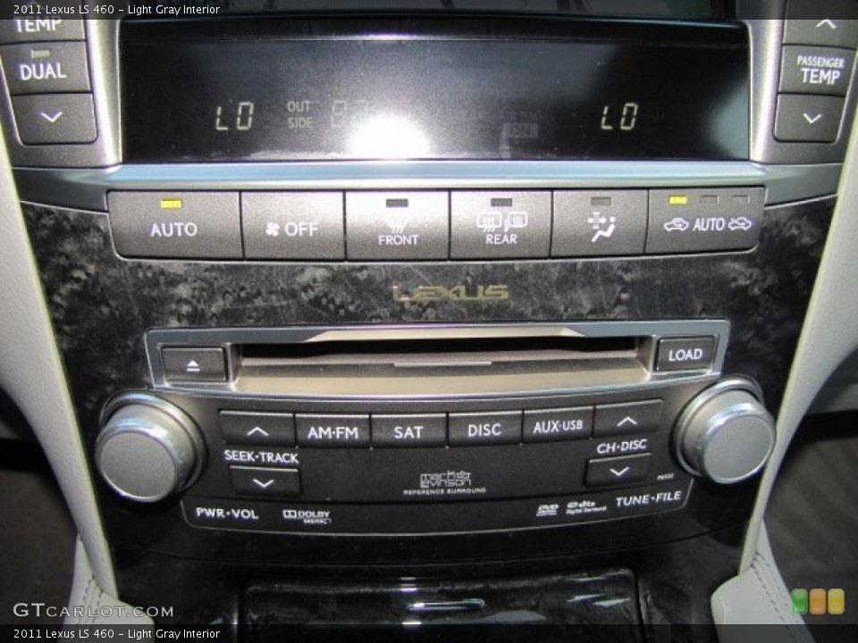 Light Gray Interior Controls for the 2011 Lexus LS 460 #76399560