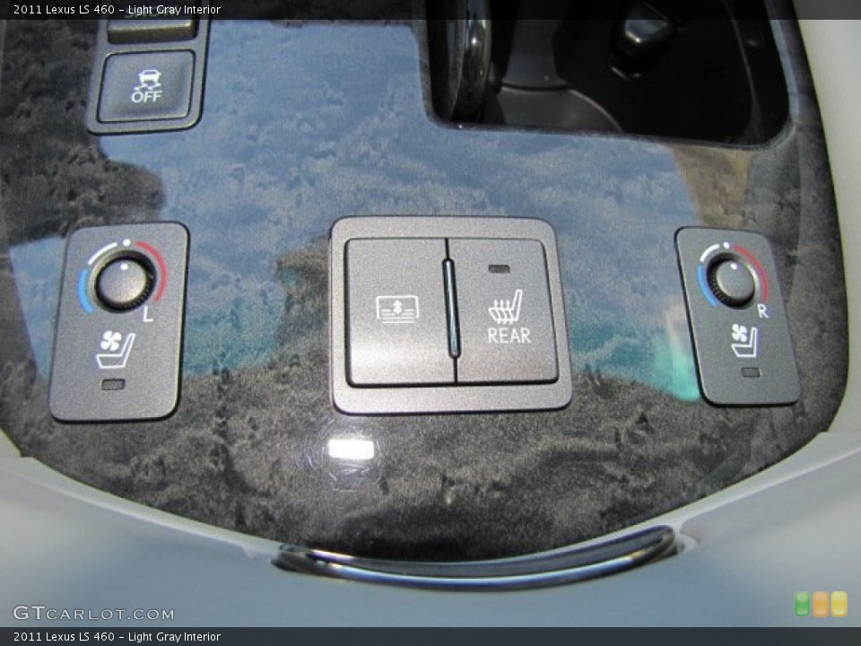 Light Gray Interior Controls for the 2011 Lexus LS 460 #76399589
