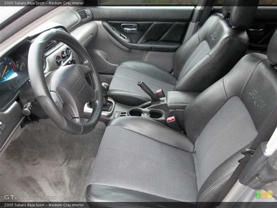 Medium Gray Interior Front Seat for the 2005 Subaru Baja Sport #76400074