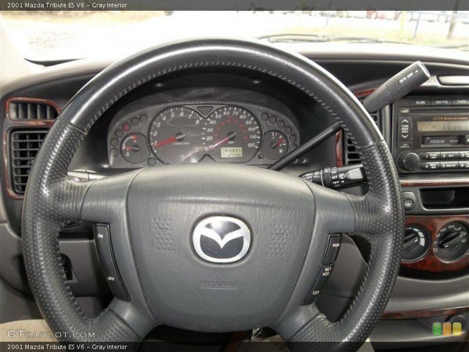Gray Interior Steering Wheel for the 2001 Mazda Tribute ES V6 #76400912