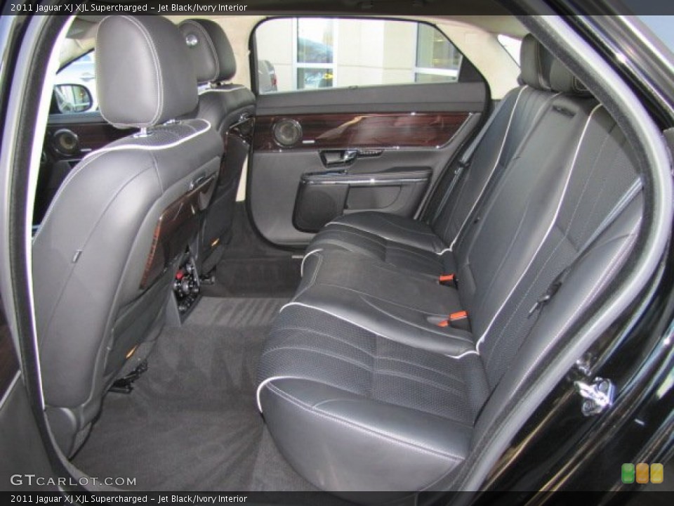 Jet Black/Ivory Interior Rear Seat for the 2011 Jaguar XJ XJL Supercharged #76401048
