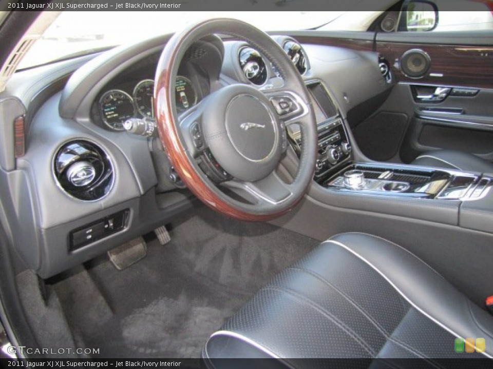 Jet Black/Ivory Interior Dashboard for the 2011 Jaguar XJ XJL Supercharged #76401200