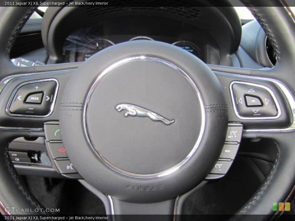 Jet Black/Ivory Interior Controls for the 2011 Jaguar XJ XJL Supercharged #76401237