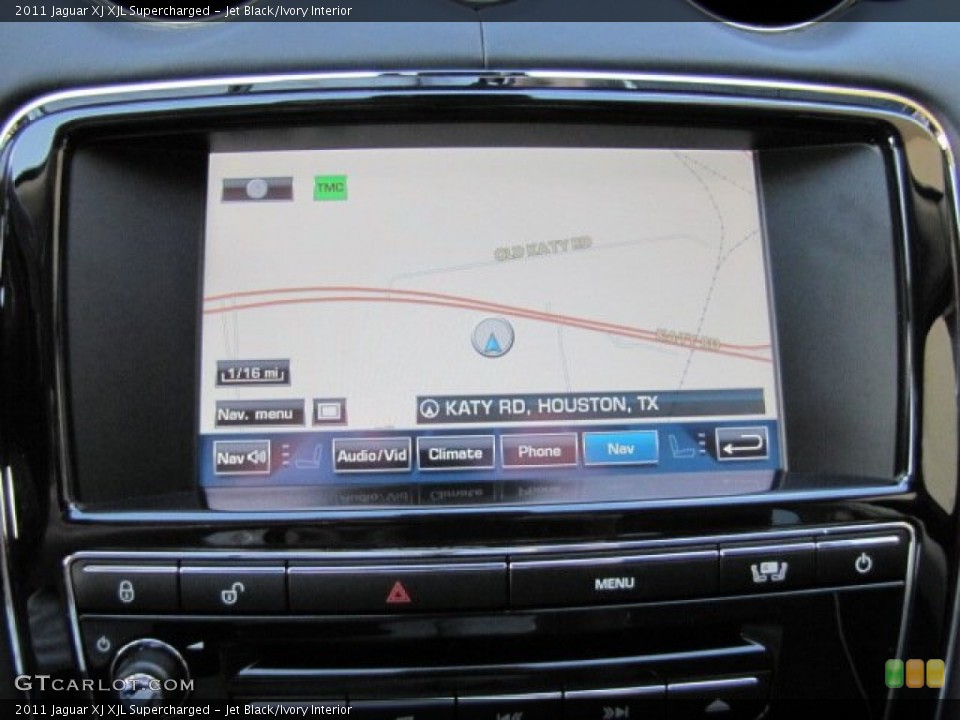 Jet Black/Ivory Interior Navigation for the 2011 Jaguar XJ XJL Supercharged #76401366
