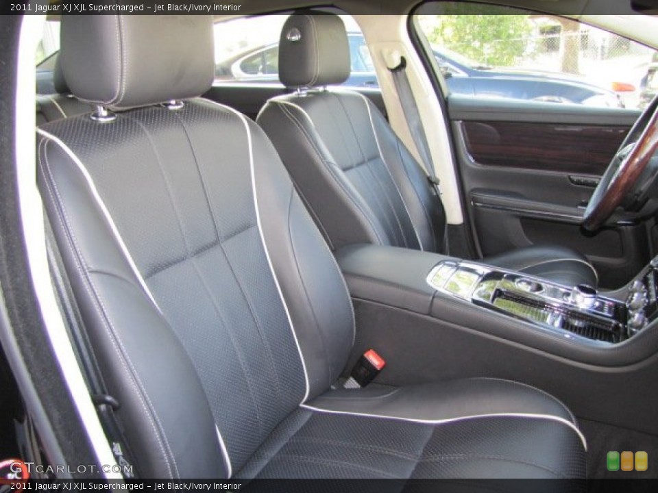 Jet Black/Ivory Interior Front Seat for the 2011 Jaguar XJ XJL Supercharged #76401444