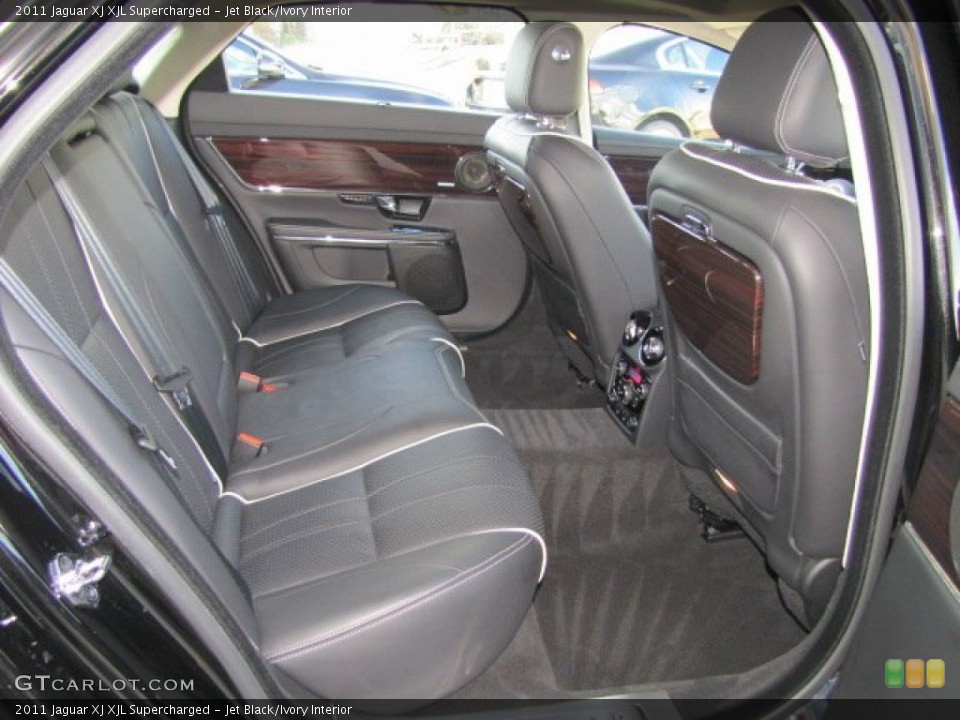 Jet Black/Ivory Interior Rear Seat for the 2011 Jaguar XJ XJL Supercharged #76401459