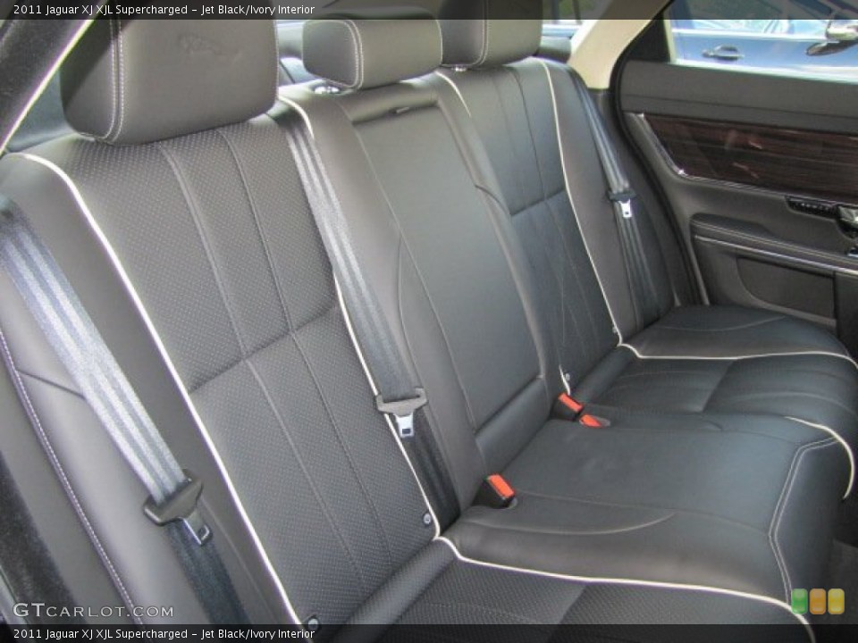 Jet Black/Ivory Interior Rear Seat for the 2011 Jaguar XJ XJL Supercharged #76401513