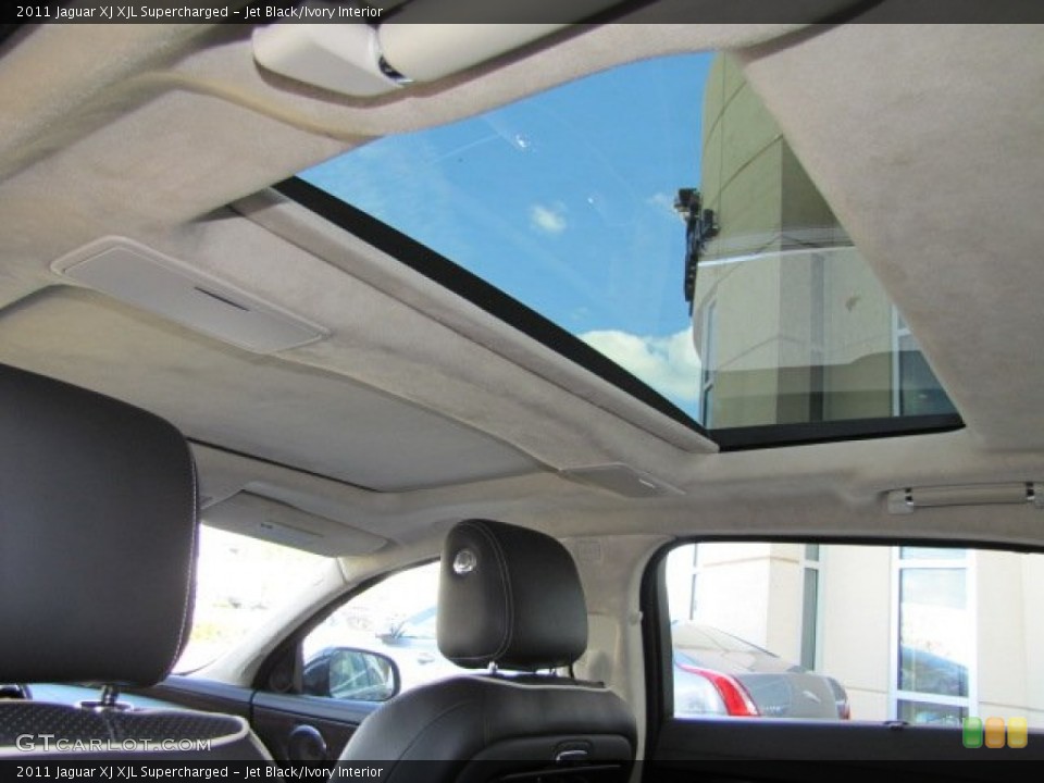 Jet Black/Ivory Interior Sunroof for the 2011 Jaguar XJ XJL Supercharged #76401627