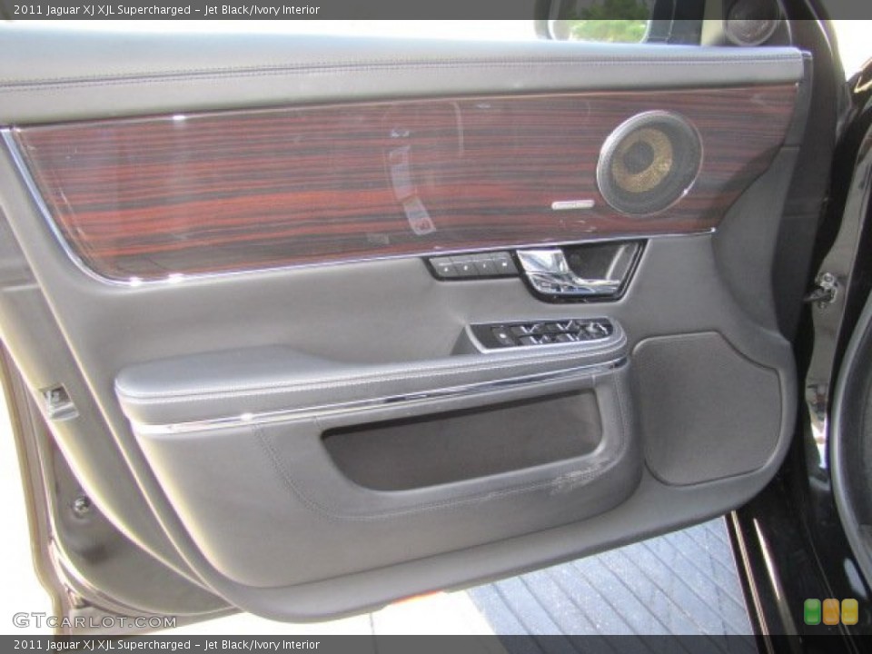Jet Black/Ivory Interior Door Panel for the 2011 Jaguar XJ XJL Supercharged #76401858