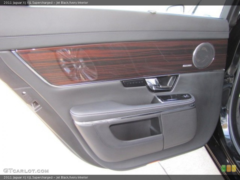 Jet Black/Ivory Interior Door Panel for the 2011 Jaguar XJ XJL Supercharged #76401897