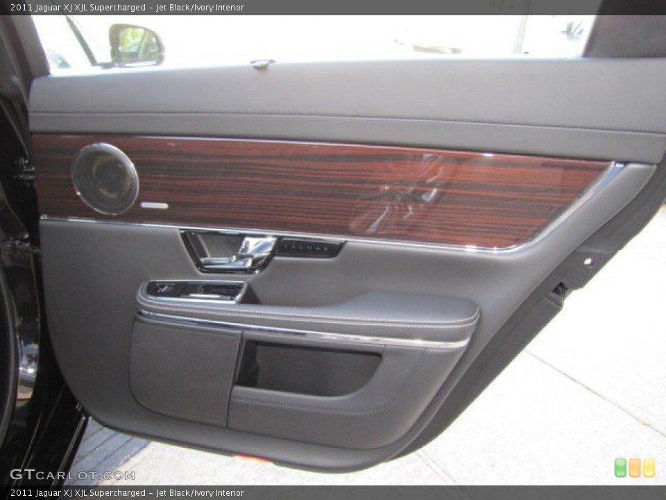 Jet Black/Ivory Interior Door Panel for the 2011 Jaguar XJ XJL Supercharged #76401915