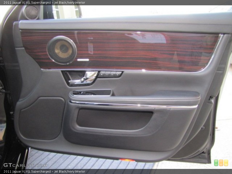 Jet Black/Ivory Interior Door Panel for the 2011 Jaguar XJ XJL Supercharged #76401933