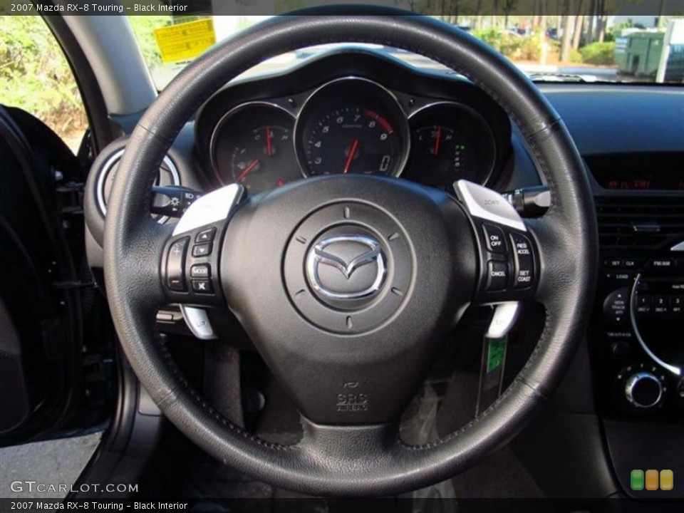 Black Interior Steering Wheel for the 2007 Mazda RX-8 Touring #76403104