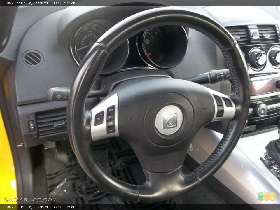 Black Interior Steering Wheel for the 2007 Saturn Sky Roadster #76403660