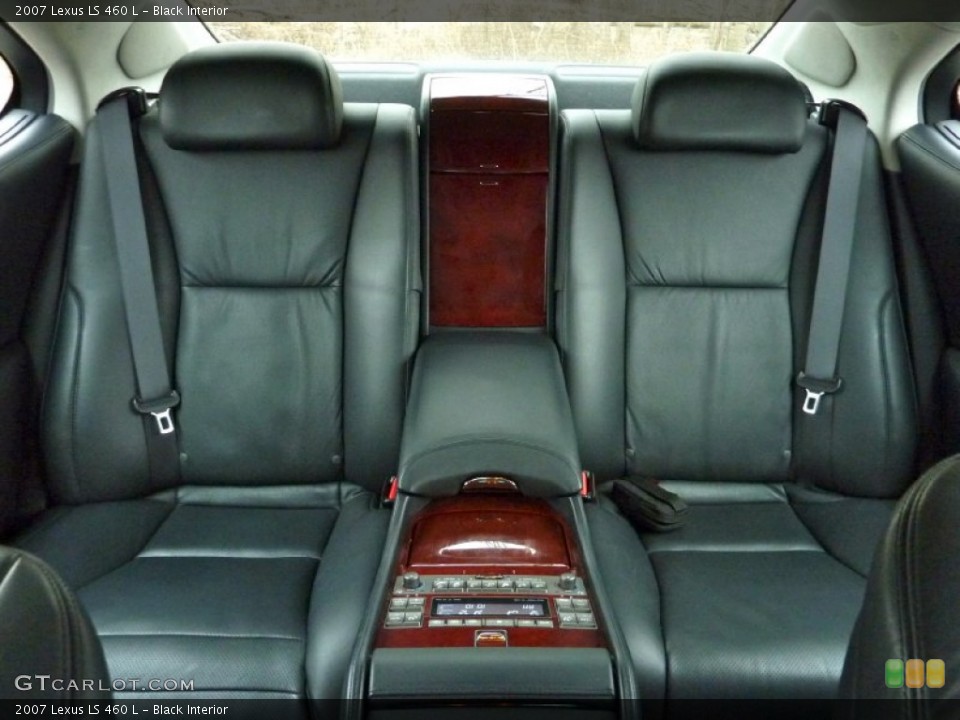 Black Interior Rear Seat for the 2007 Lexus LS 460 L #76404396