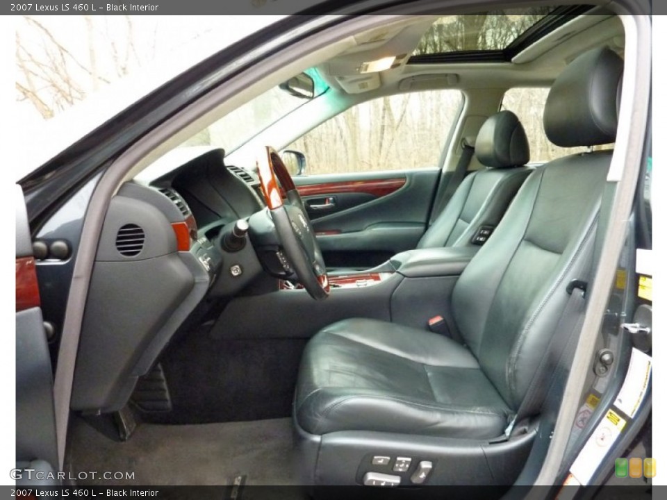 Black Interior Front Seat for the 2007 Lexus LS 460 L #76404543