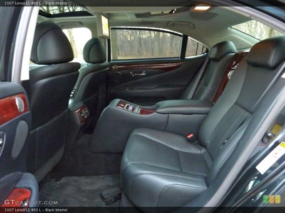 Black Interior Rear Seat for the 2007 Lexus LS 460 L #76404786