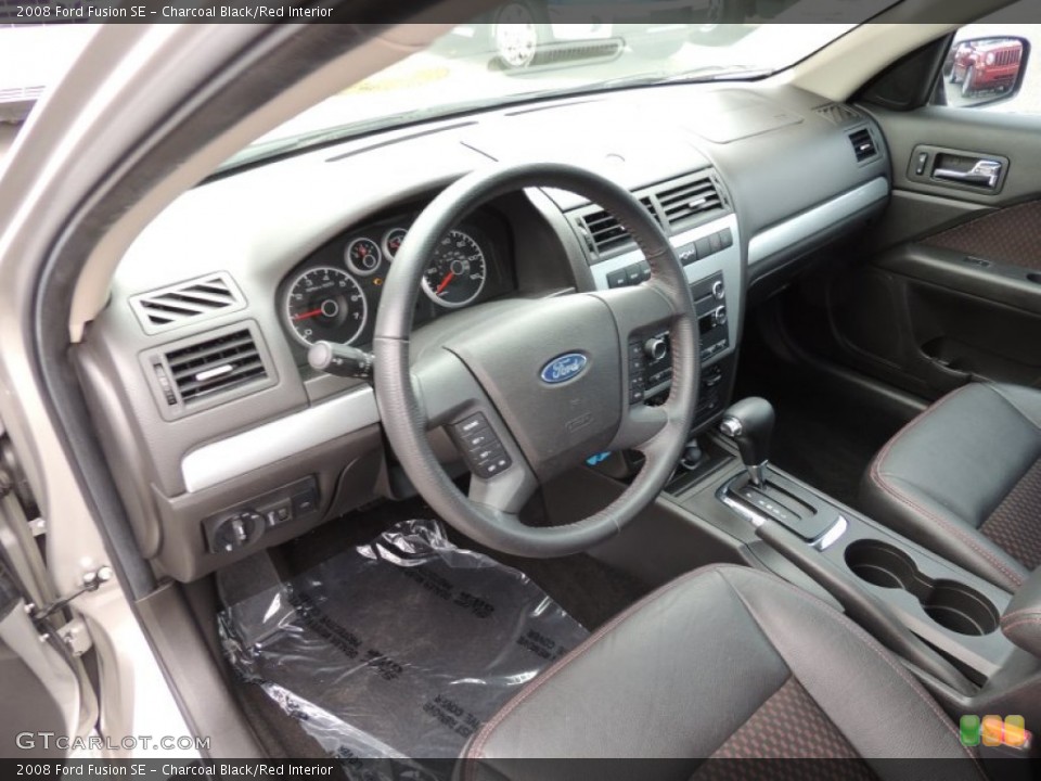 Charcoal Black/Red 2008 Ford Fusion Interiors