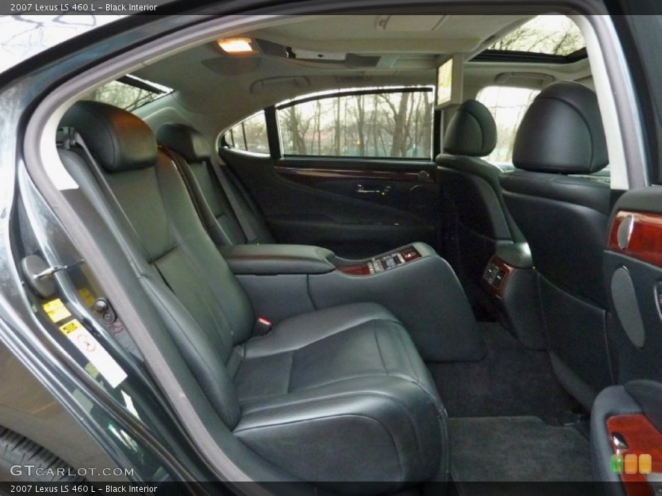 Black Interior Rear Seat for the 2007 Lexus LS 460 L #76405004