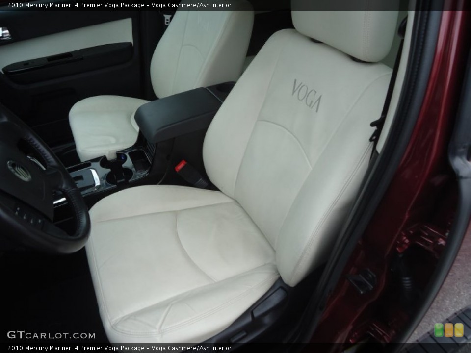 Voga Cashmere/Ash Interior Front Seat for the 2010 Mercury Mariner I4 Premier Voga Package #76406508