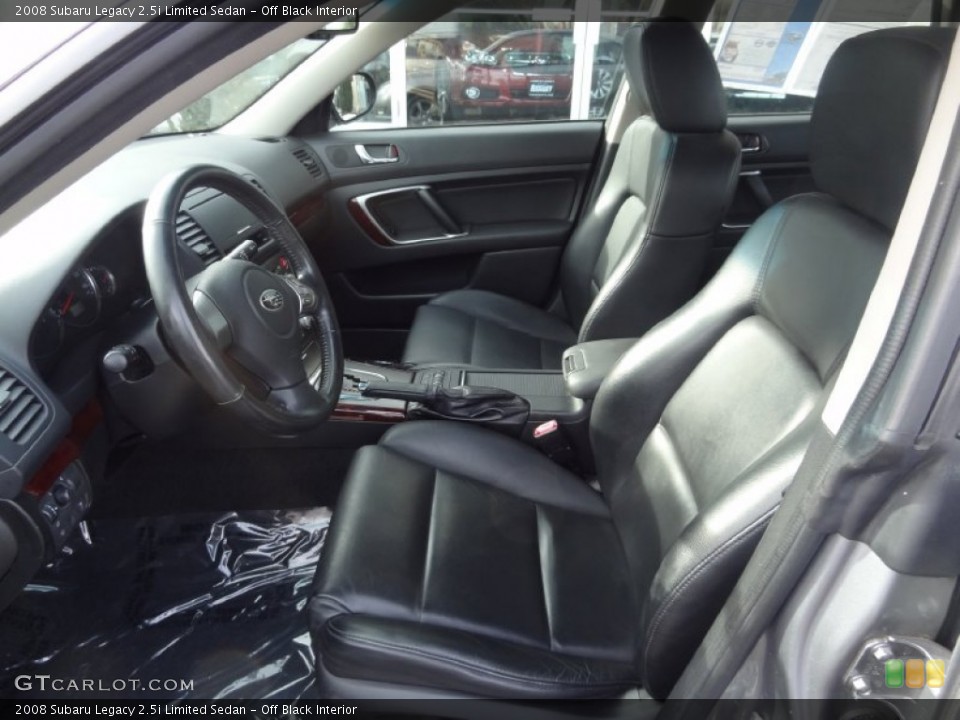 Off Black Interior Photo for the 2008 Subaru Legacy 2.5i Limited Sedan #76408386