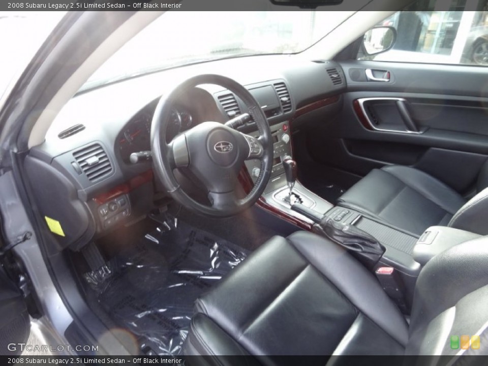 Off Black Interior Photo for the 2008 Subaru Legacy 2.5i Limited Sedan #76408398