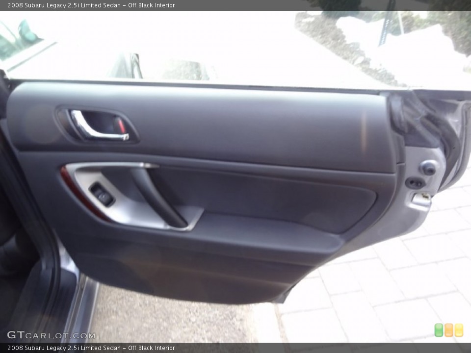 Off Black Interior Door Panel for the 2008 Subaru Legacy 2.5i Limited Sedan #76408612