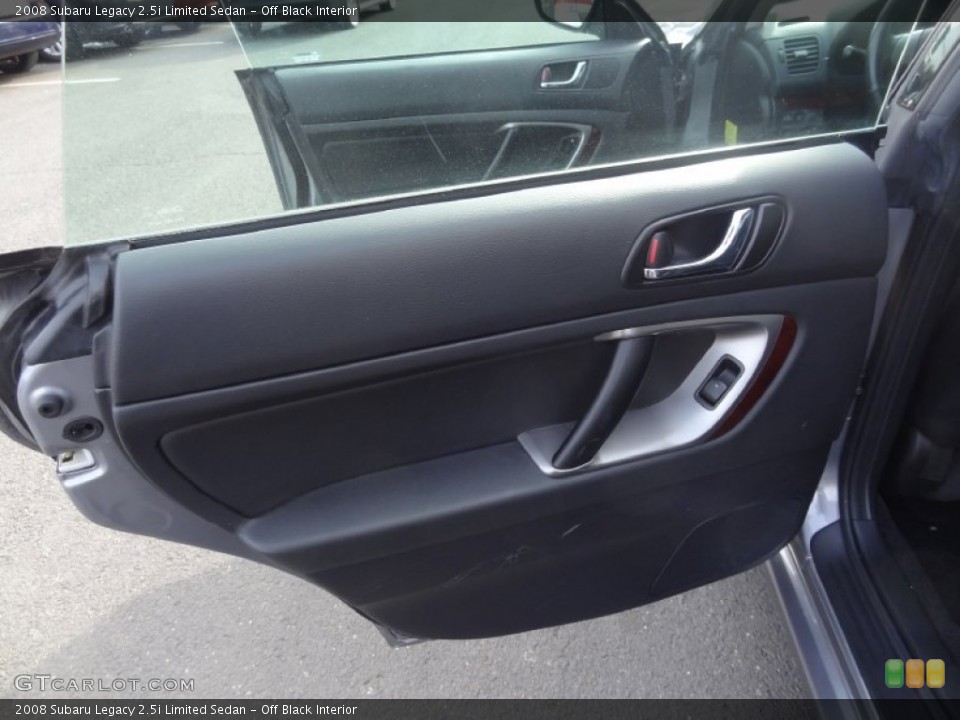 Off Black Interior Door Panel for the 2008 Subaru Legacy 2.5i Limited Sedan #76408629